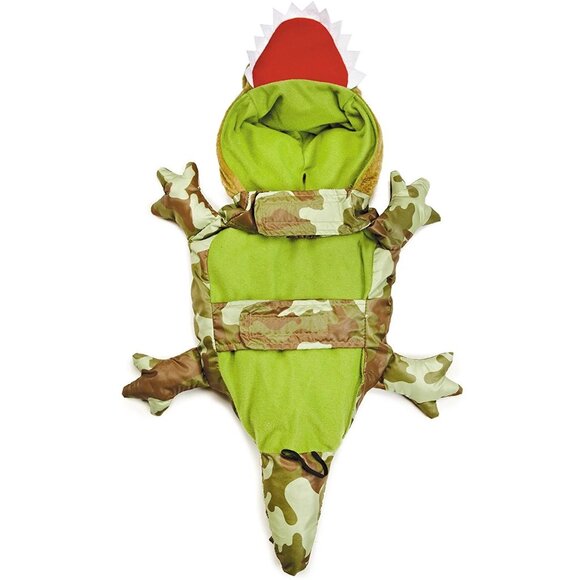 Zack & Zoey Camo Alligator Halloween Trick-or-Treating Dog Costume - Size Medium - Picture 6 of 11